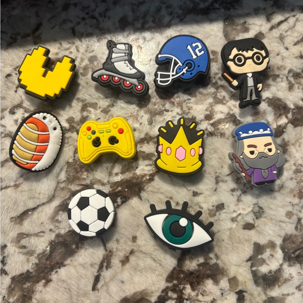 Set of 10 Croc Jibbitz Charms